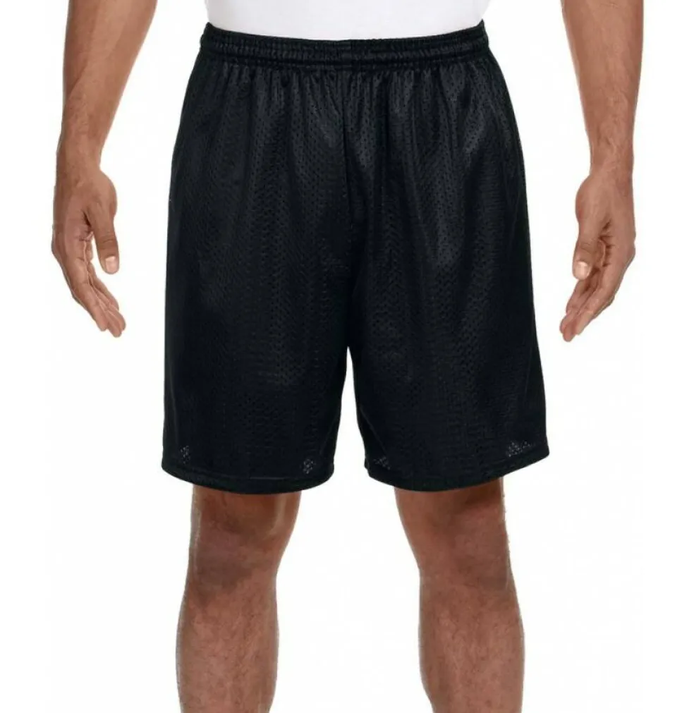 A4 Apparel N5293 Adult 7 Inch Inseam Mesh Athletics Short