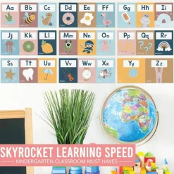 ABC Letters and Numbers Posters for Preschool and Kindergarten (Boho Theme)