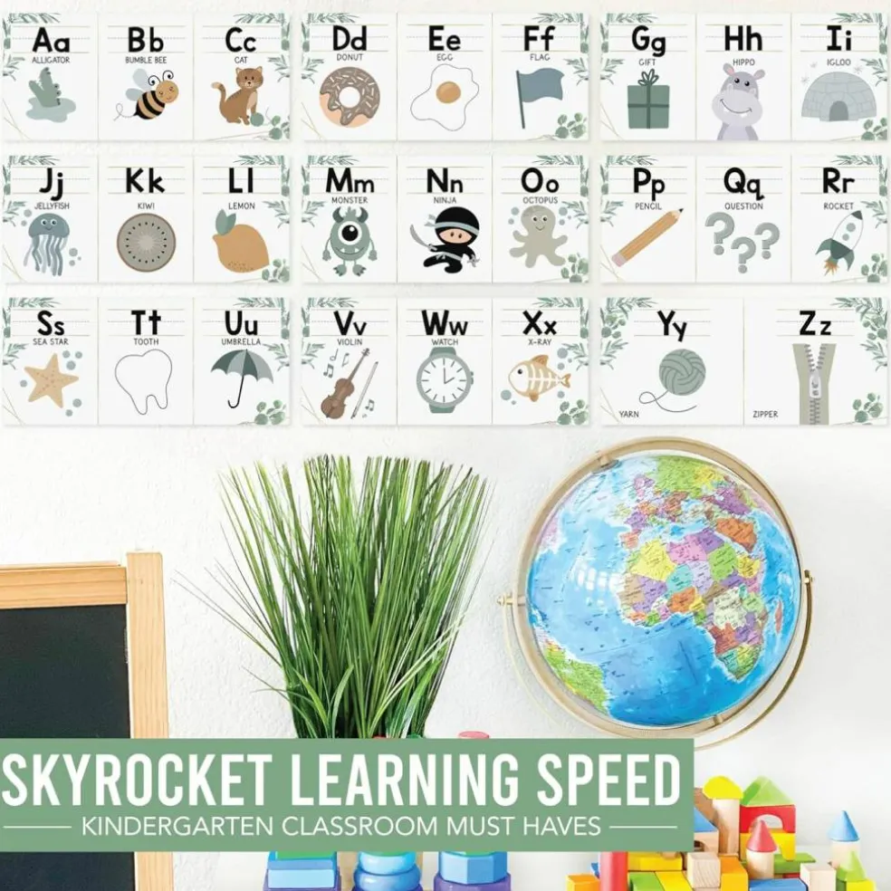 ABC Letters and Numbers Posters for Preschool and Kindergarten