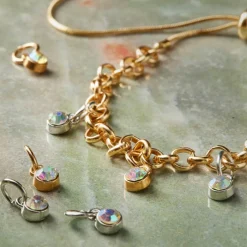 AB Pastel Crystal Drop Charm Set by Bead Landing™