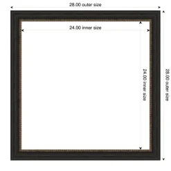 Accent Bronze Narrow Framed Dry Erase Magnetic Board
