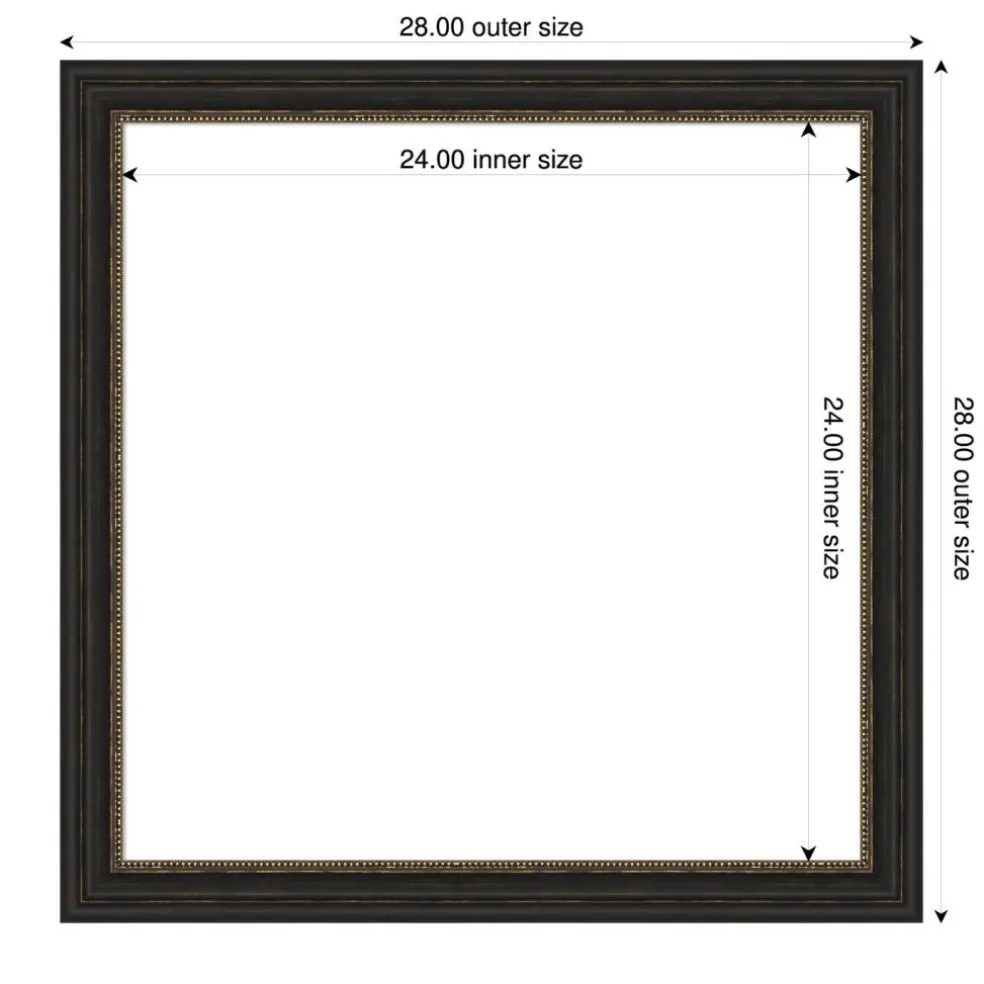 Accent Bronze Narrow Framed Dry Erase Magnetic Board
