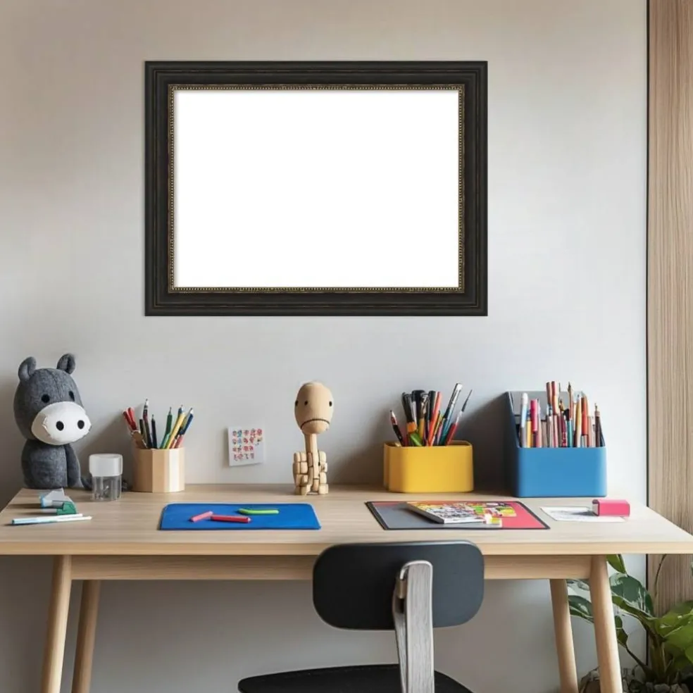 Accent Bronze Narrow Framed Dry Erase Magnetic Board