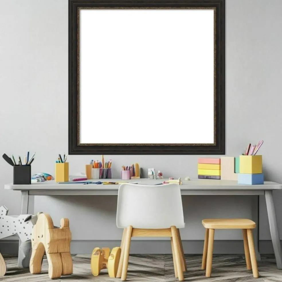Accent Bronze Narrow Framed Dry Erase Magnetic Board