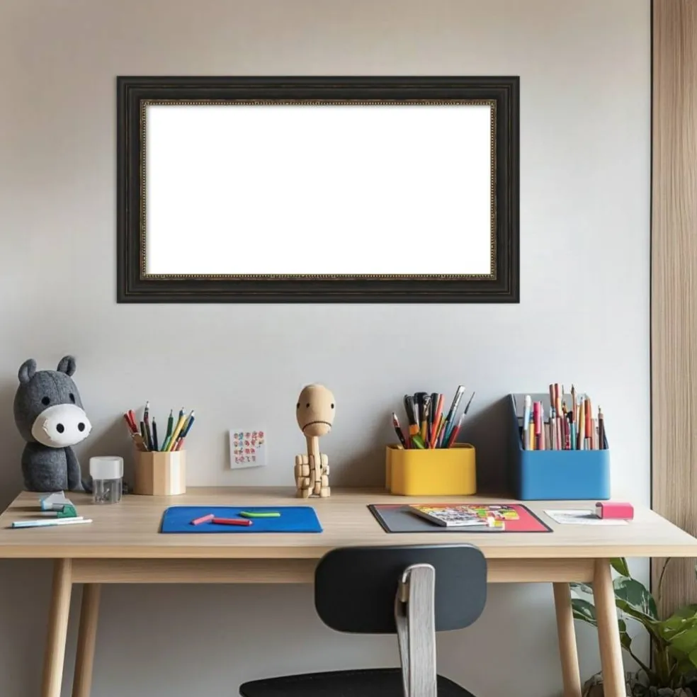 Accent Bronze Narrow Framed Dry Erase Magnetic Board