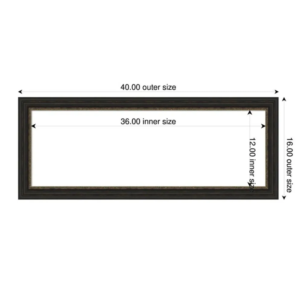 Accent Bronze Narrow Framed Dry Erase Magnetic Board