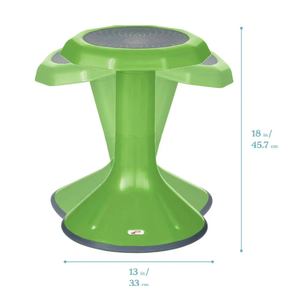 ACE Active Core Engagement Wobble Stool, Portable Flexible Seating, 18in Seat Height