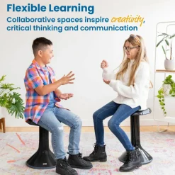 ACE Active Core Engagement Wobble Stool, Portable Flexible Seating, 18in Seat Height