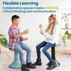 ACE Active Core Engagement Wobble Stool, Portable Flexible Seating, 18in Seat Height