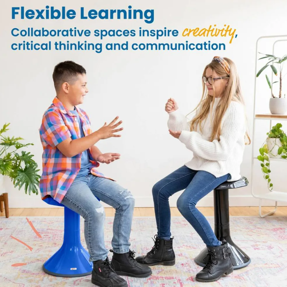 ACE Active Core Engagement Wobble Stool, Portable Flexible Seating, 18in Seat Height