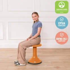 ACE Active Core Engagement Wobble Stool, Portable Flexible Seating, 18in Seat Height