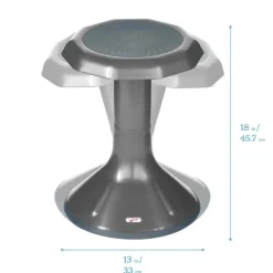 ACE Active Core Engagement Wobble Stool, Portable Flexible Seating, 18in Seat Height
