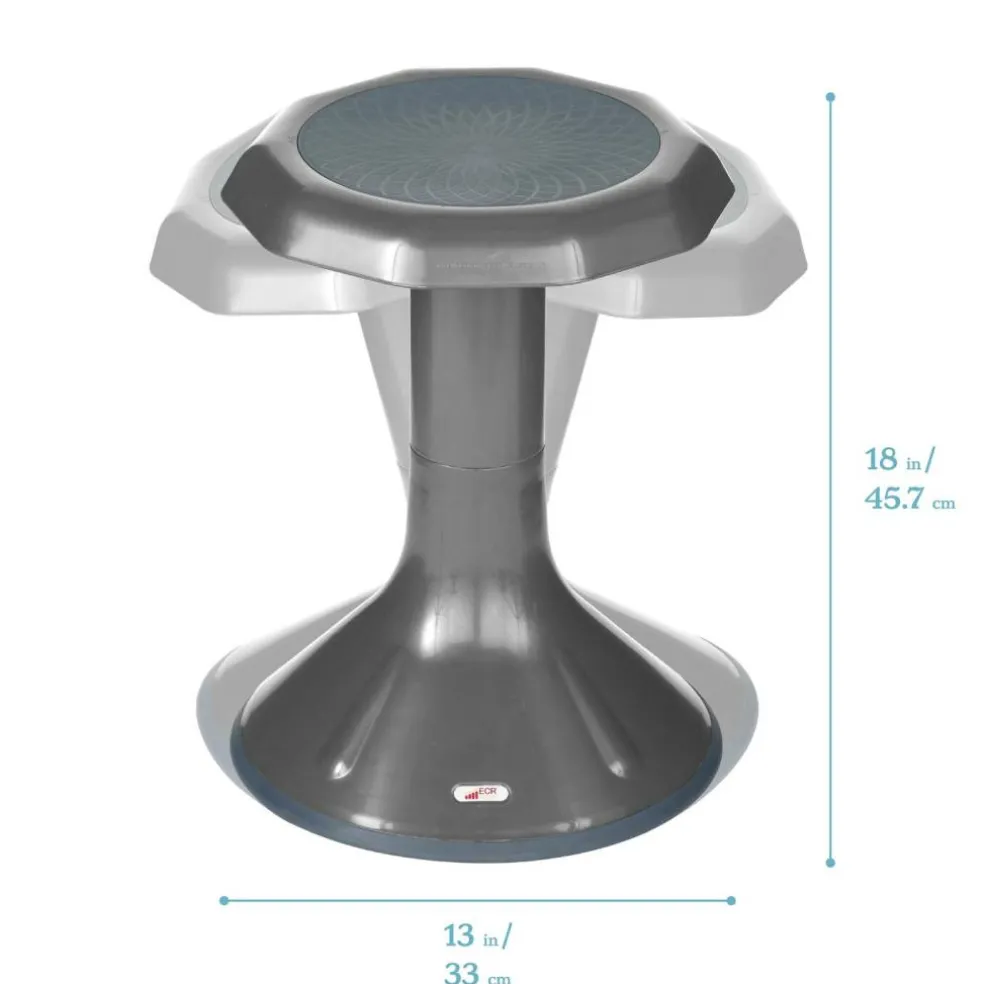 ACE Active Core Engagement Wobble Stool, Portable Flexible Seating, 18in Seat Height