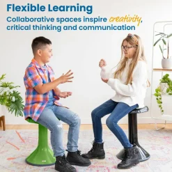 ACE Active Core Engagement Wobble Stool, Portable Flexible Seating, 18in Seat Height