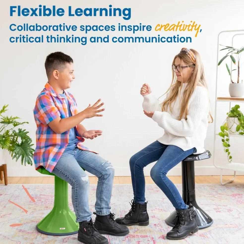 ACE Active Core Engagement Wobble Stool, Portable Flexible Seating, 18in Seat Height