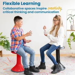 ACE Active Core Engagement Wobble Stool, Portable Flexible Seating, 18in Seat Height