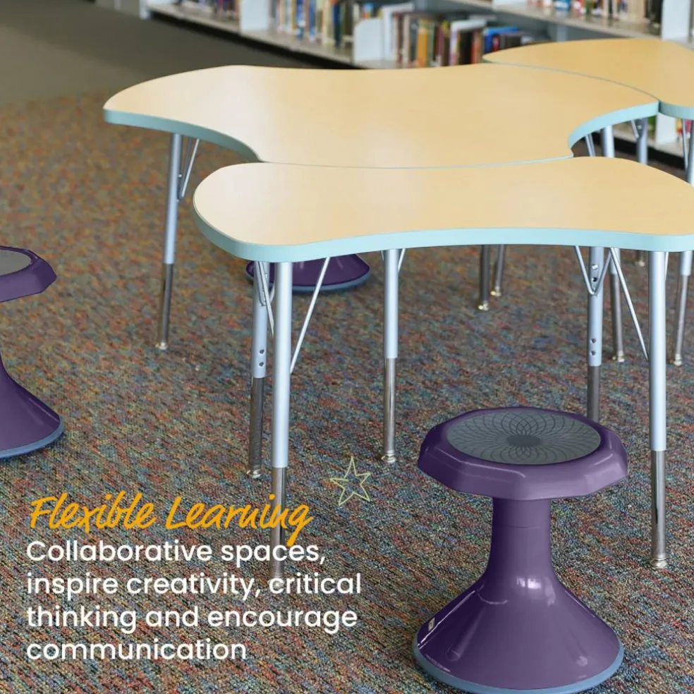 ACE Active Core Engagement Wobble Stool, Flexible Seating, 15in Seat Height