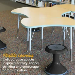 ACE Active Core Engagement Wobble Stool, Flexible Seating, 15in Seat Height