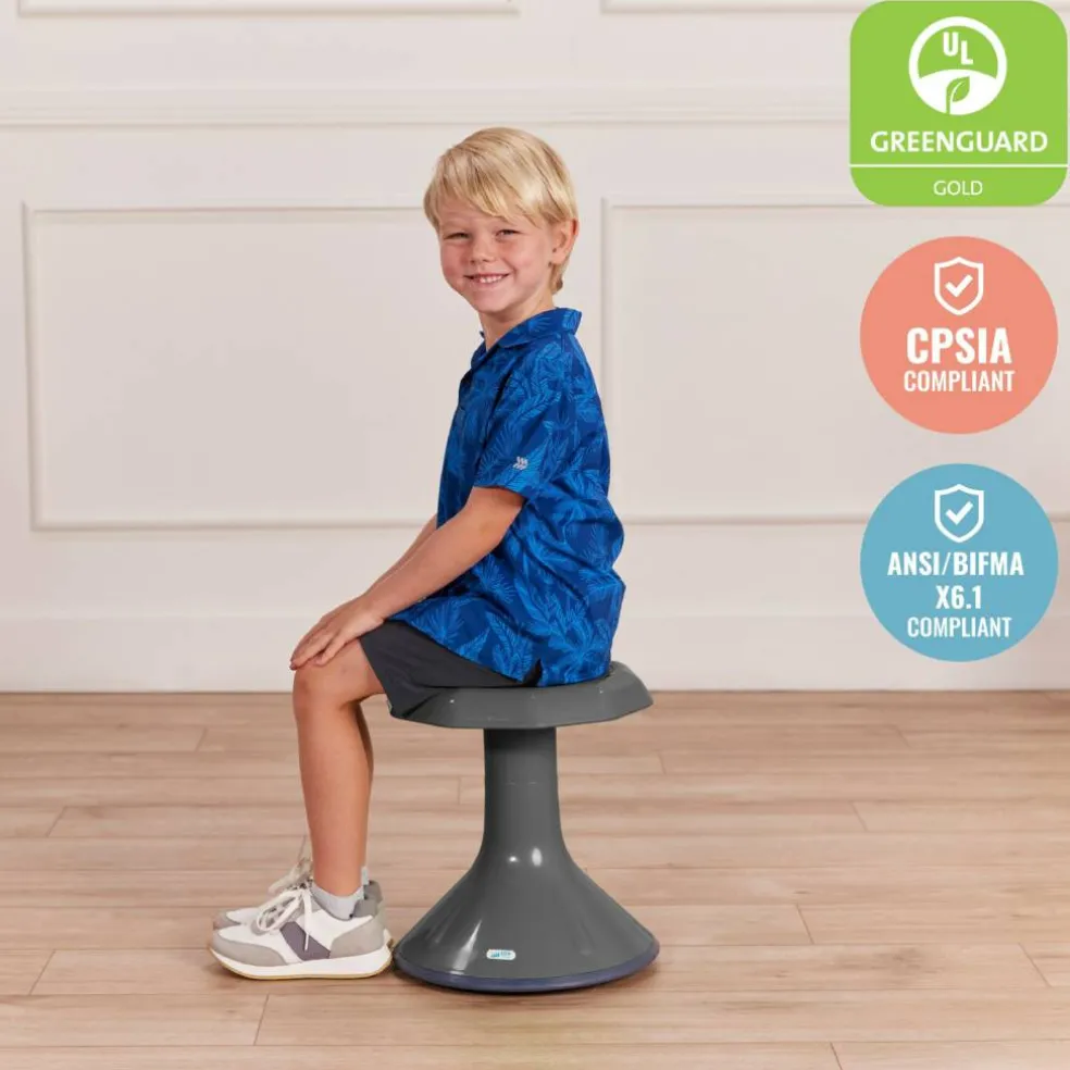ACE Active Core Engagement Wobble Stool, Flexible Seating, 15in Seat Height