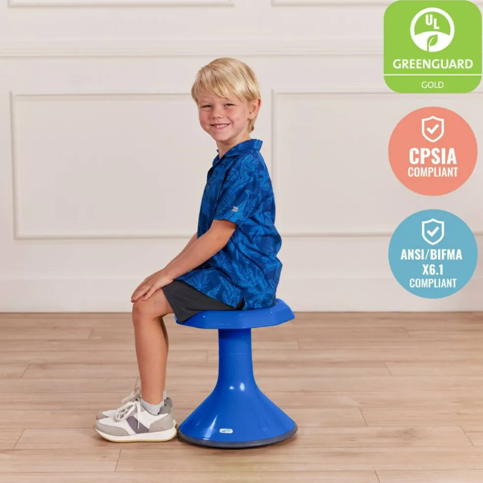 ACE Active Core Engagement Wobble Stool, Flexible Seating, 15in Seat Height