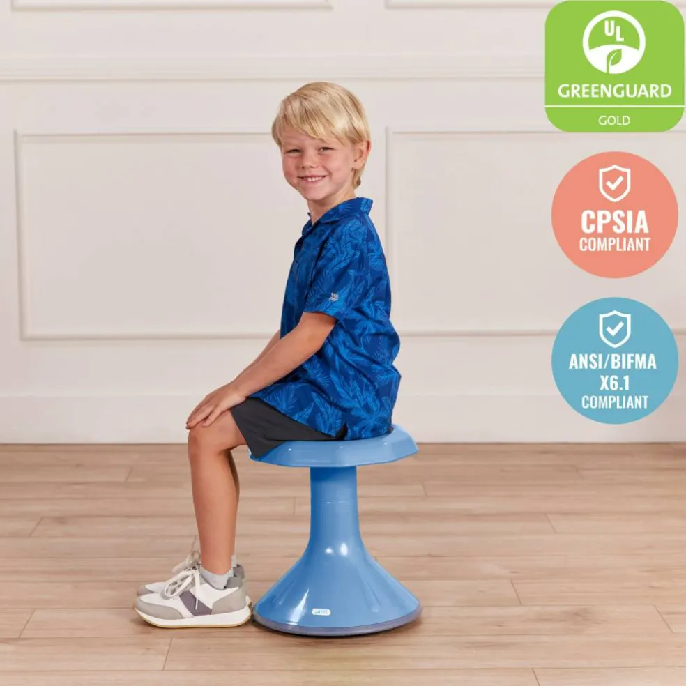 ACE Active Core Engagement Wobble Stool, Flexible Seating, 15in Seat Height