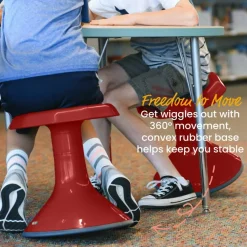 ACE Active Core Engagement Wobble Stool, Flexible Seating, 15in Seat Height