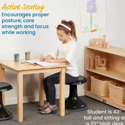 ACE Active Core Engagement Wobble Stool, Flexible Seating, 15in Seat Height