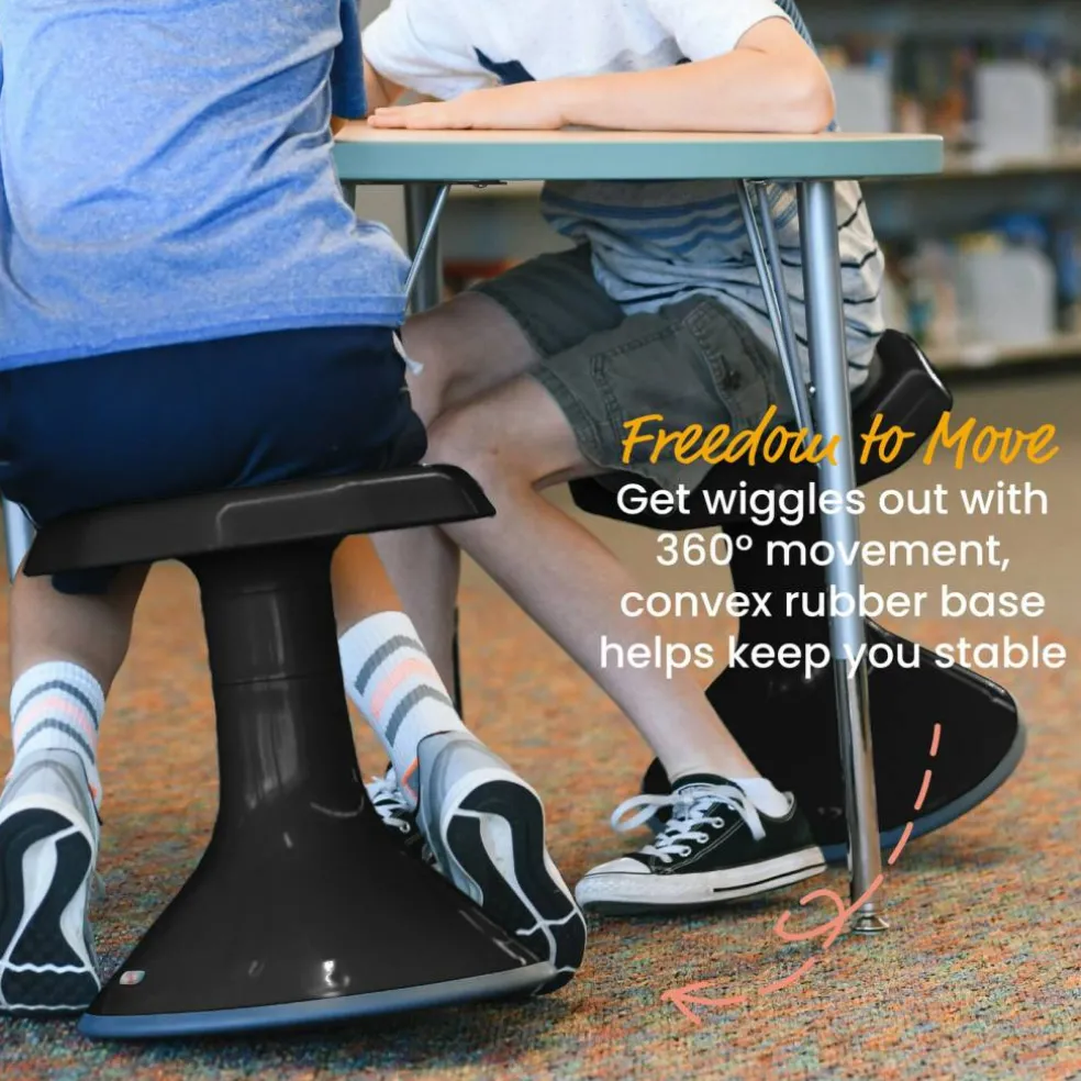 ACE Active Core Engagement Wobble Stool, Flexible Seating, 15in Seat Height