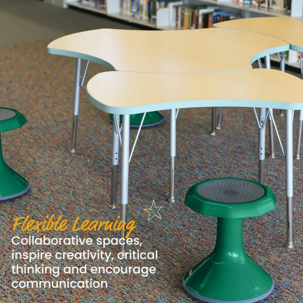 ACE Active Core Engagement Wobble Stool, Flexible Seating, 15in Seat Height