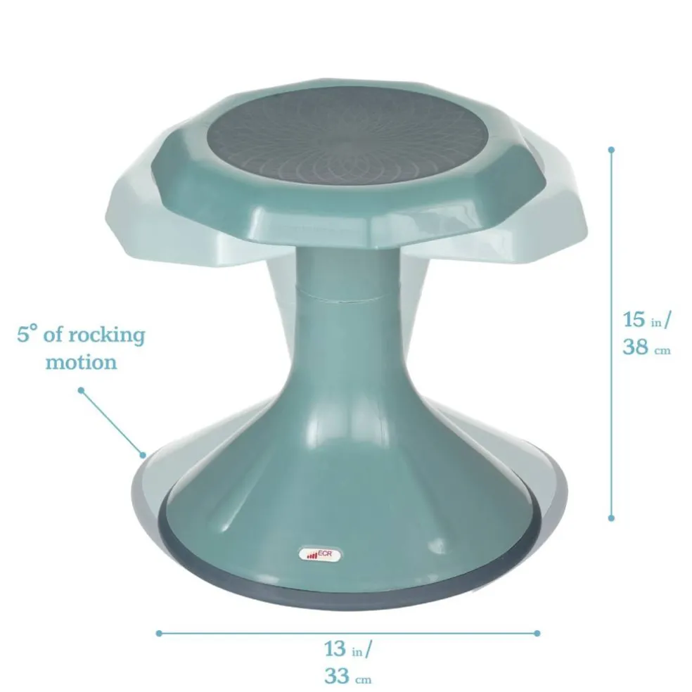 ACE Active Core Engagement Wobble Stool, Flexible Seating, 15in Seat Height