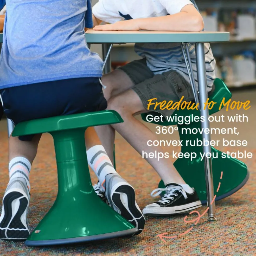 ACE Active Core Engagement Wobble Stool, Flexible Seating, 15in Seat Height