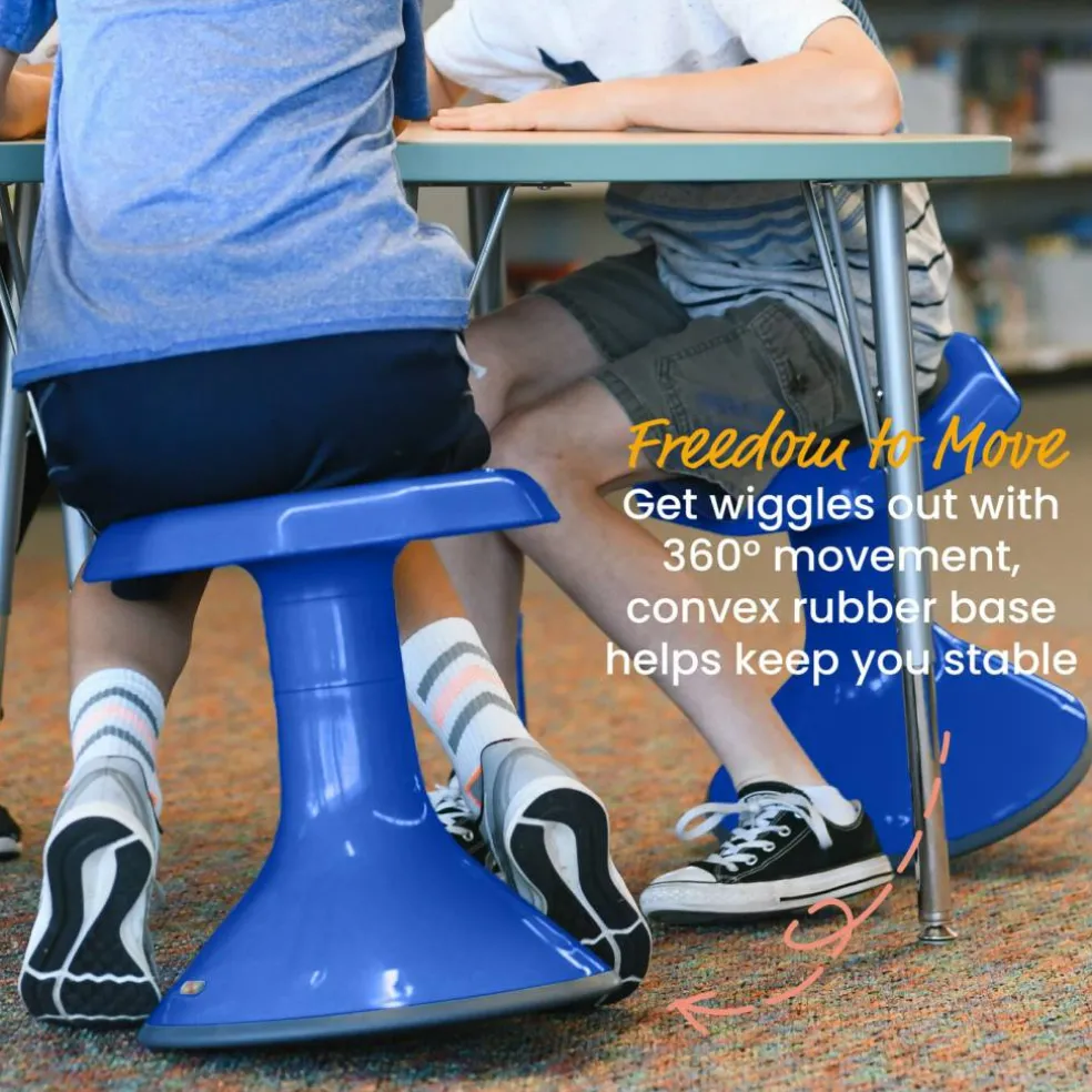 ACE Active Core Engagement Wobble Stool, Flexible Seating, 15in Seat Height