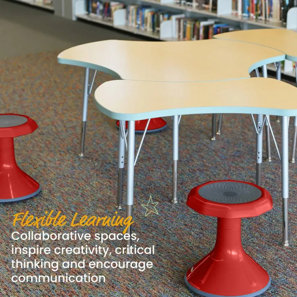ACE Active Core Engagement Wobble Stool, Flexible Seating, 15in Seat Height