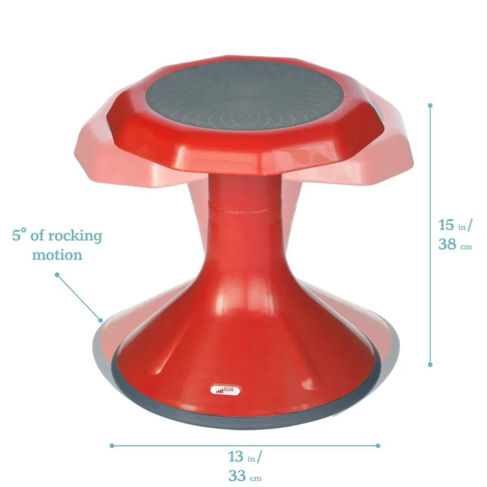 ACE Active Core Engagement Wobble Stool, Flexible Seating, 15in Seat Height