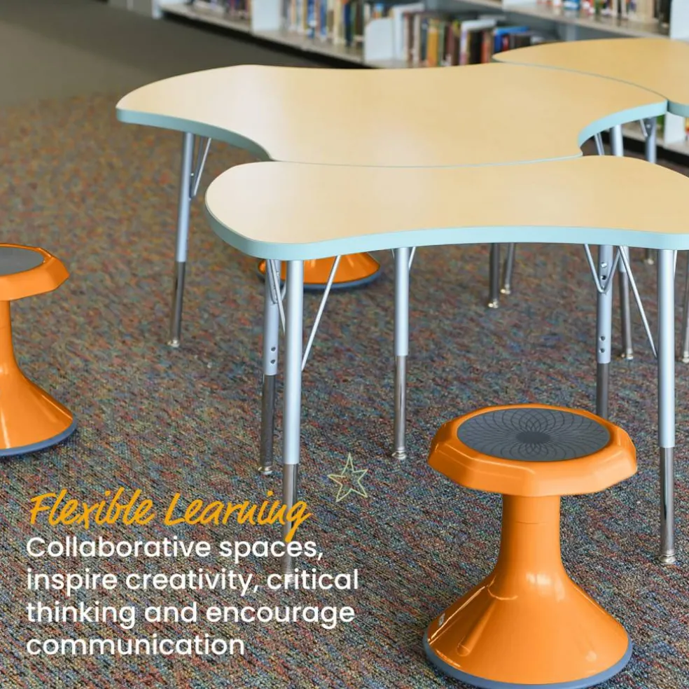 ACE Active Core Engagement Wobble Stool, Flexible Seating, 15in Seat Height