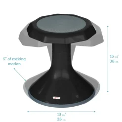 ACE Active Core Engagement Wobble Stool, Flexible Seating, 15in Seat Height