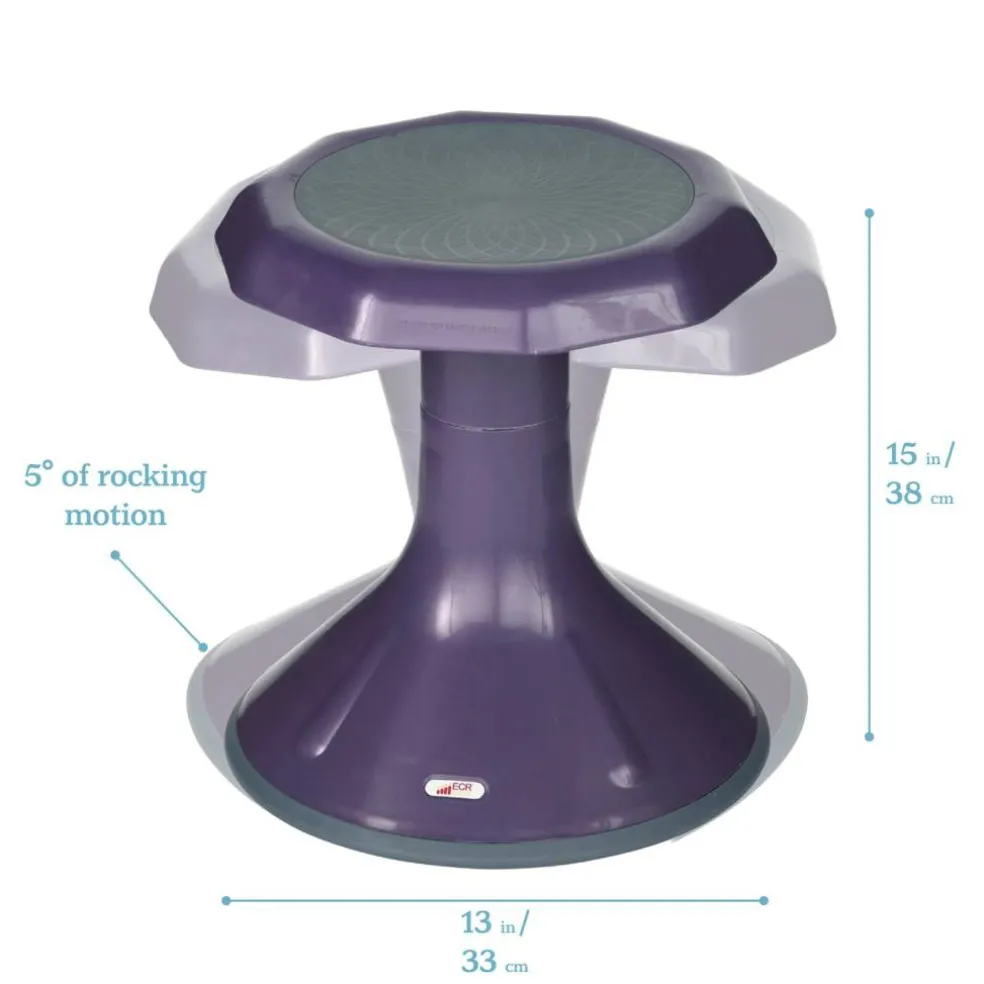 ACE Active Core Engagement Wobble Stool, Flexible Seating, 15in Seat Height