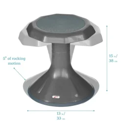 ACE Active Core Engagement Wobble Stool, Flexible Seating, 15in Seat Height