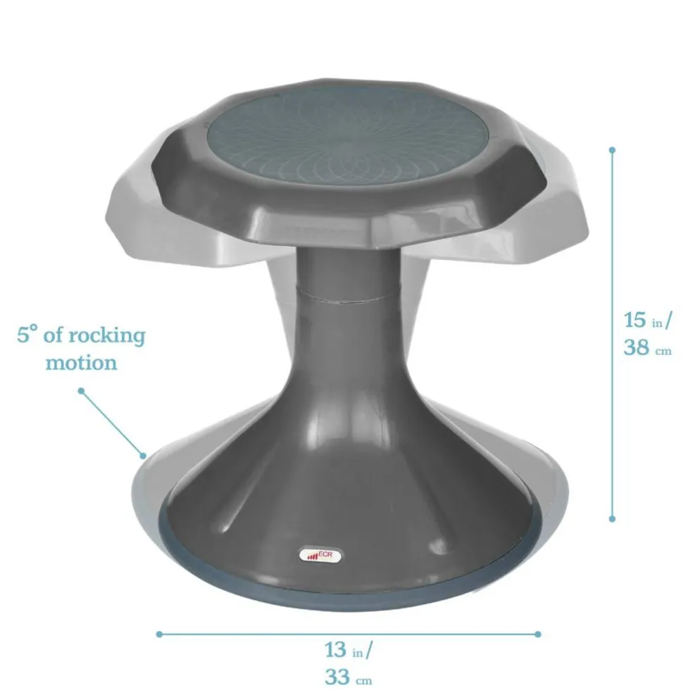ACE Active Core Engagement Wobble Stool, Flexible Seating, 15in Seat Height