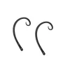 ACHLA Designs  9 in. Downcurled Bracket, Black - Pack of 2