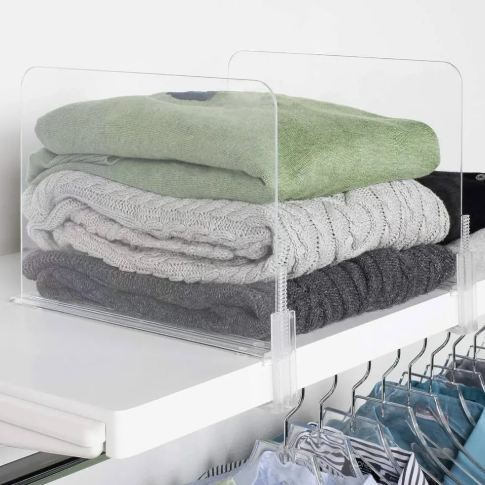 Acrylic Closet Shelf Divider and Separator