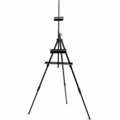Adjustable Black Aluminum Floor Easel by Artist's Loft™