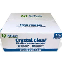 AdTech® Crystal Clear™ 10" Full Size Hot Glue Sticks, 170ct.