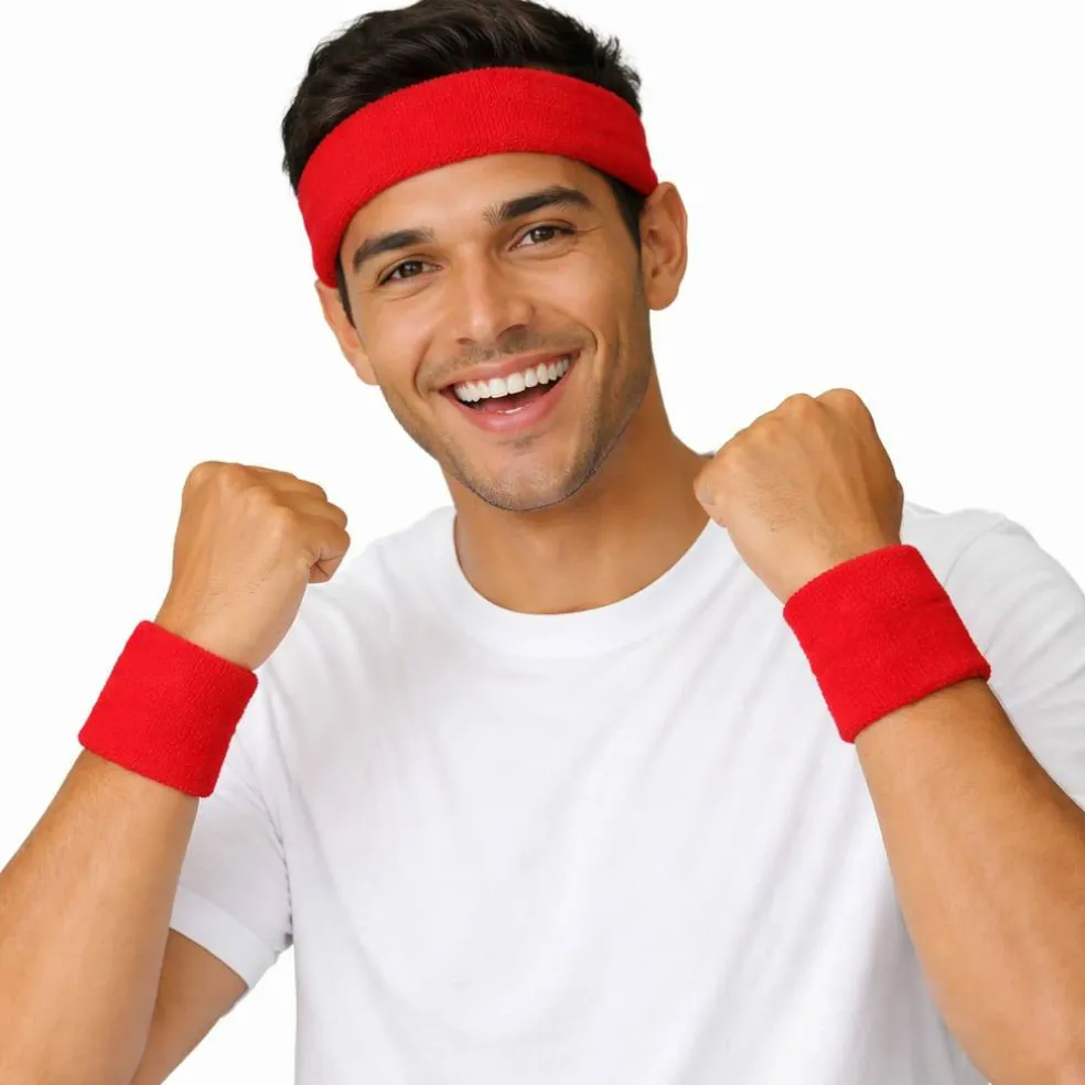 Adult Costume 3-Piece Sweat Band Set