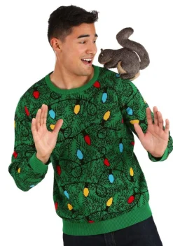 Adult 3D Squirrel in the Christmas Tree Unisex Ugly Sweater