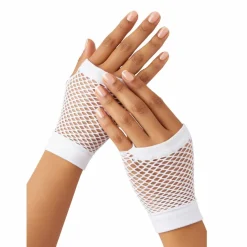 Adult Fingerless Costume Fishnet Gloves