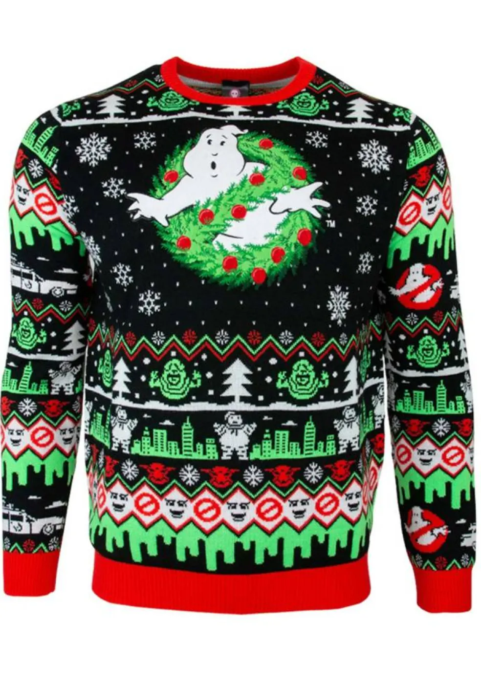 Adult Ghostbusters Ugly Christmas Sweater