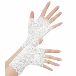 Adult Lace Fingerless Costume Gloves