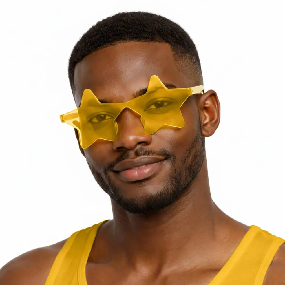 Adult Plastic Star Costume Glasses