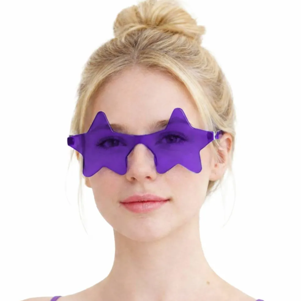 Adult Plastic Star Costume Glasses